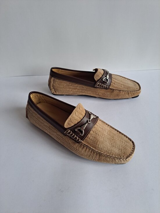 NEW Montemario Brown Suede Leather Slip on Loafers Moccasin main image 12